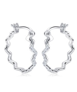 Silver Hoop Earring HO-2514